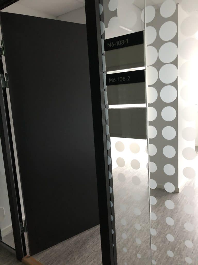 Glassvegger, systemløsning 1