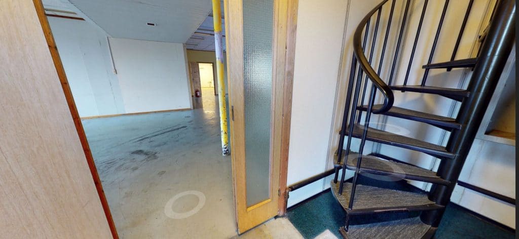 Innvendig 3D-visning av bygg.